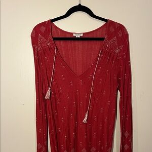 Red/Orange Clay tunic top